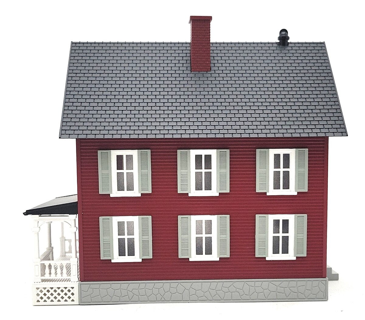 MTH 30-90552 O Row House #2 - Red and Gray LN