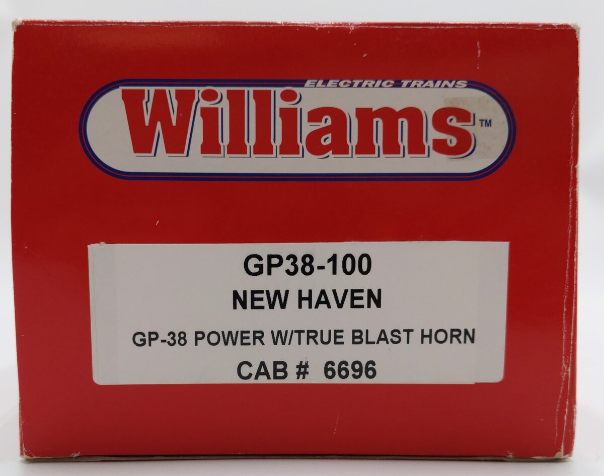 Williams GP38-100 O Scale New Haven GP-38 Powered Diesel w/ True Blast Horn EX/Box