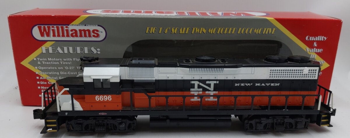 Williams GP38-100 O Scale New Haven GP-38 Powered Diesel w/ True Blast Horn EX/Box