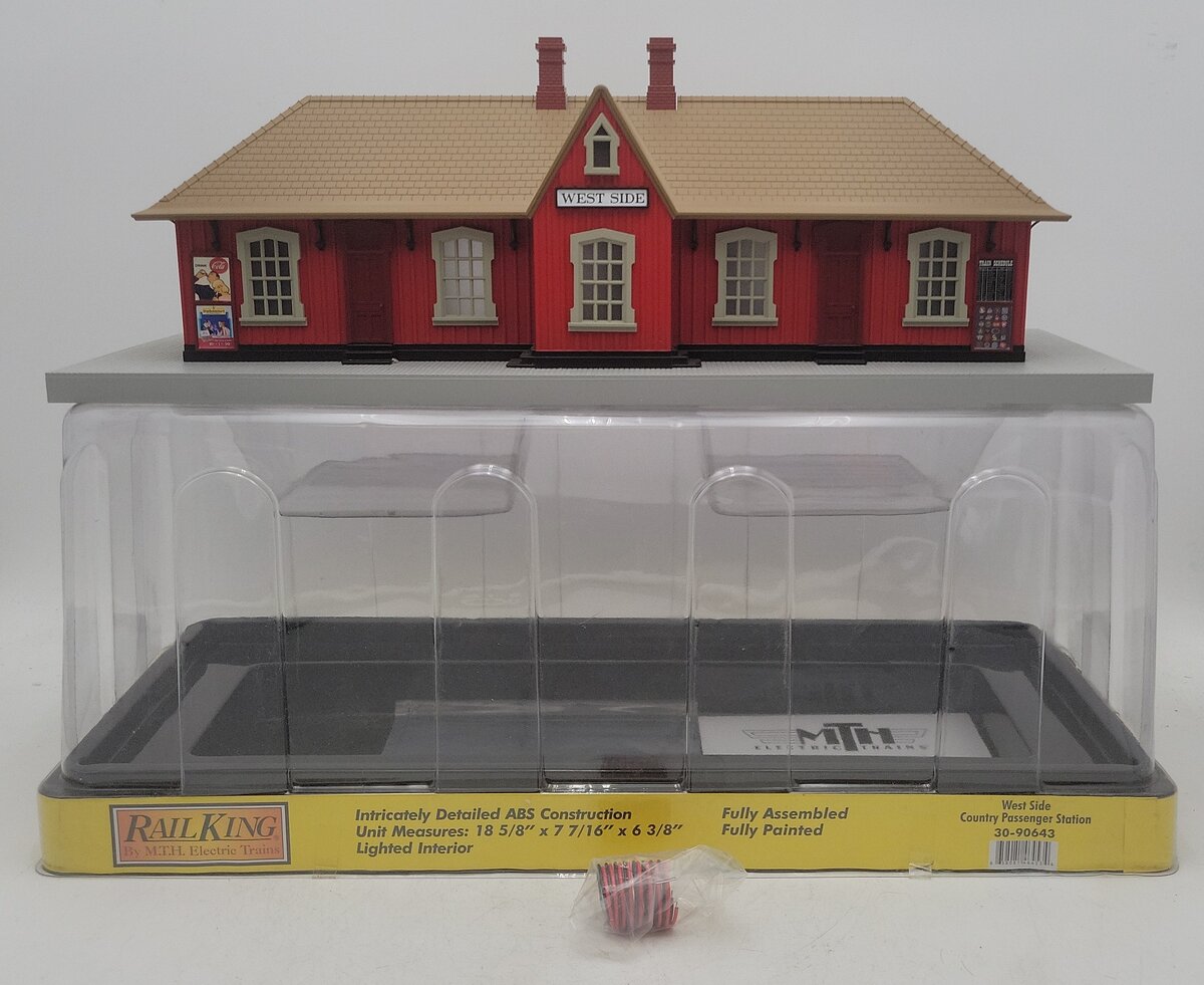 MTH 30-90643 O West Side RailKing Country Passenger Station EX/Box