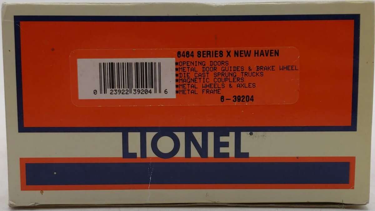 Lionel 6-39204 O Gauge New Haven Boxcar #6464-725 LN/Box