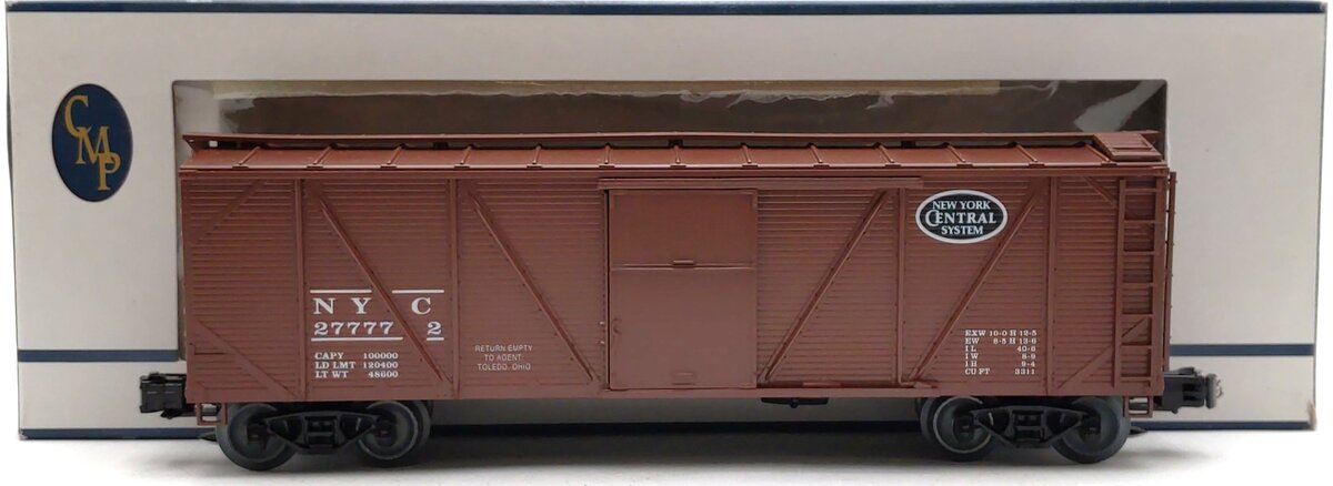 Crown OB-108 O Gauge New York Central Outside Braced Boxcar #277772 LN/Box