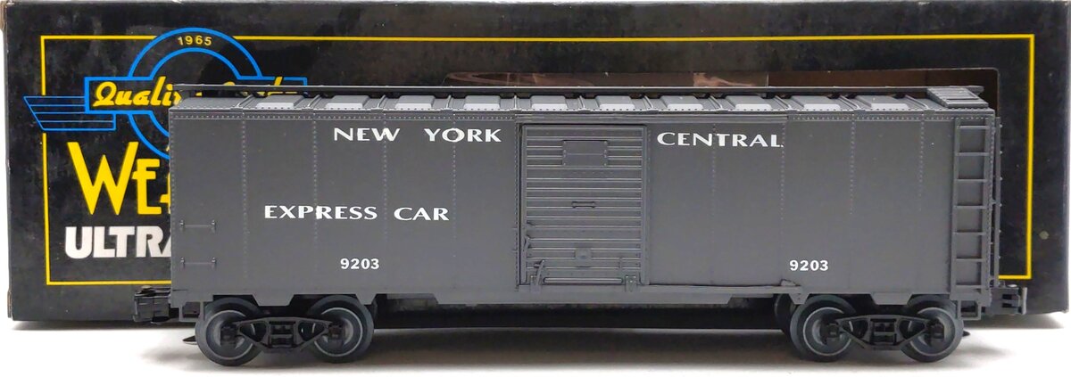 Weaver 9200 O Gauge New York Central Express Boxcar #9203 (3-Rail) NIB