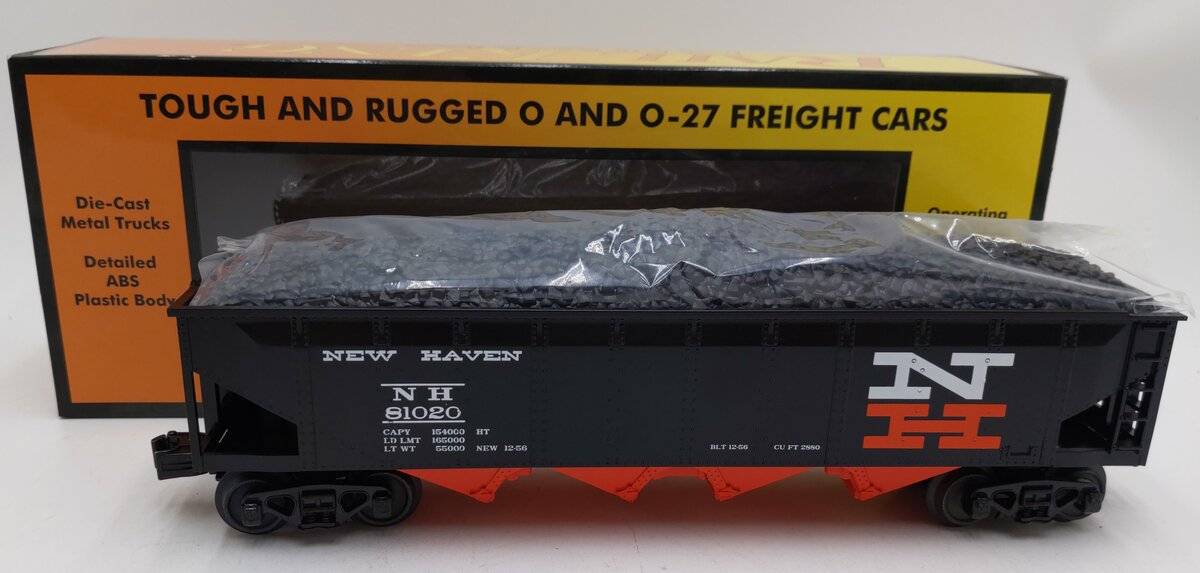 MTH 30-75670 O New Haven RailKing 4-Bay Hopper Car #81020 LN/Box