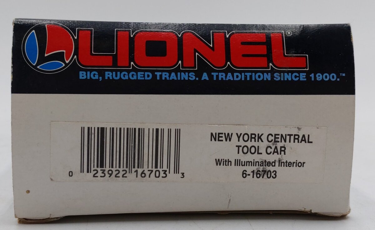 Lionel 6-16703 O Gauge New York Central Illuminated Tool Car #16703 LN/Box