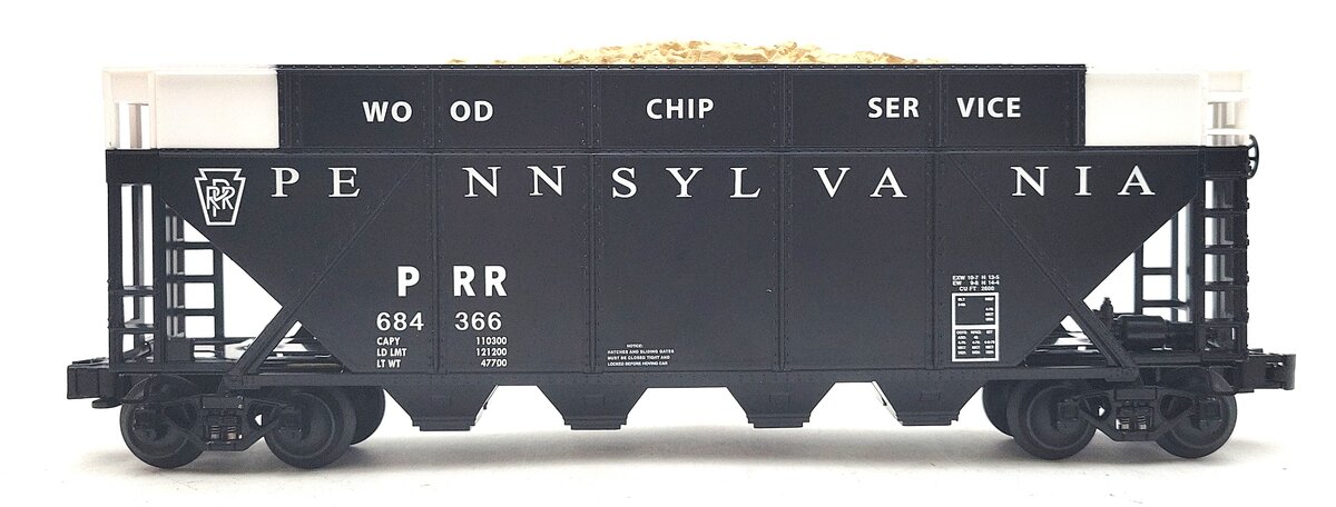 Lionel 6-84366 O Gauge Pennsylvania Railroad Woodchip Hopper #684366 LN/Box