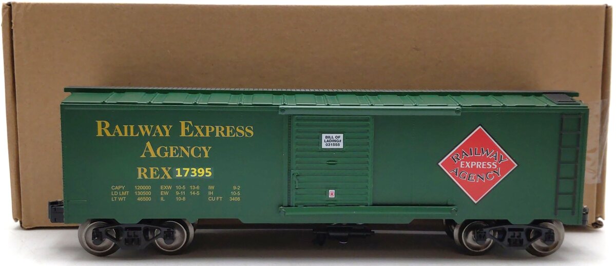 Menards 279-4534 O Gauge Railway Express Box Car #17395 LN/Box