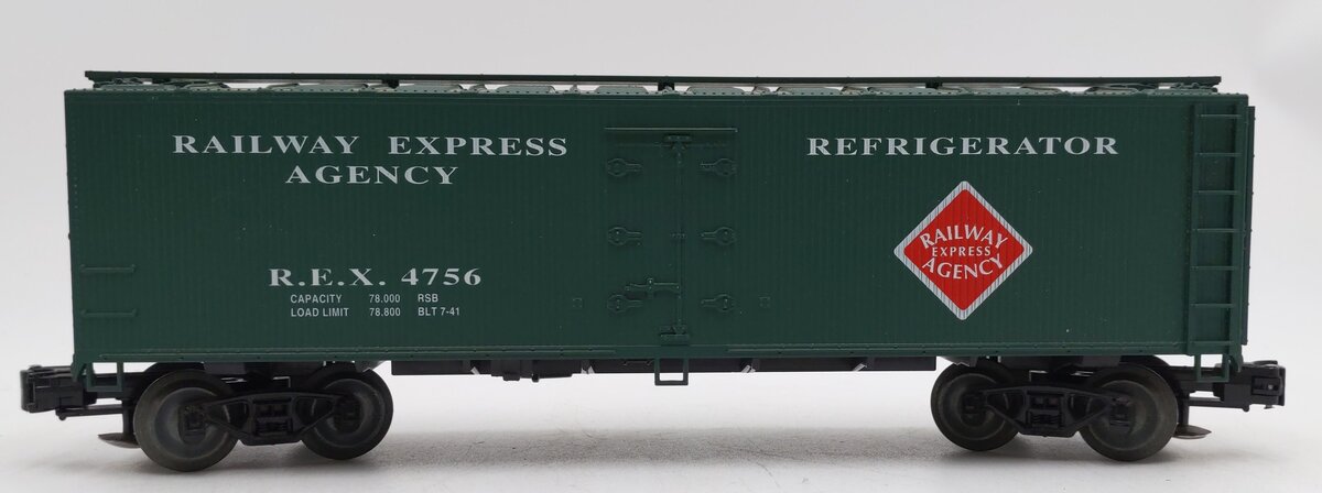 Crown 3000 O Railway Express Reefer Car #4756 VG/Box