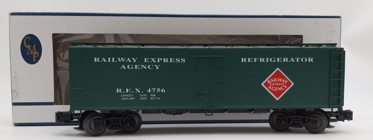 Crown 3000 O Railway Express Reefer Car #4756 VG/Box