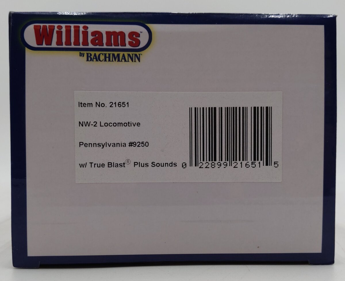 Williams 21651 O Pennsylvania EMD NW2 Conventional 3-Rail Diesel Loco #9250 EX/Box