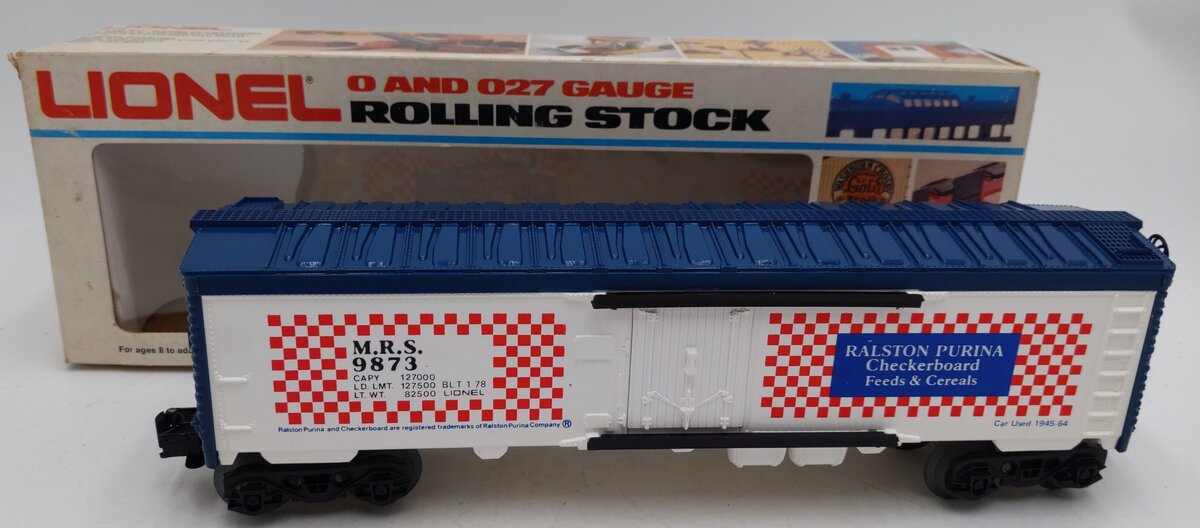 Lionel 6-9873 O Gauge Ralston Purina Billboard Reefer Car #9873 LN/Box