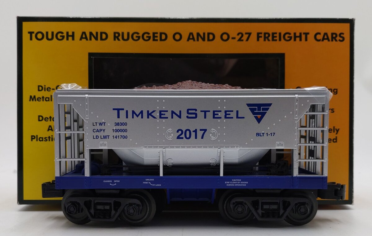MTH 30-75645 O Scale Timken Steel Ore Car #2017 EX/Box