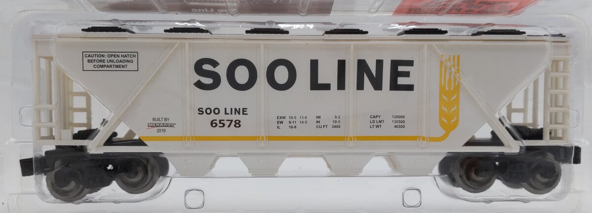 Menards 279-5275 Soo Line Covered Hopper Car #6578 MT/Box