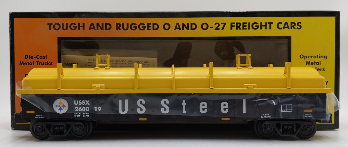 MTH 30-72204 O United States Steel Gondola Car with Cover #260019 EX/Box
