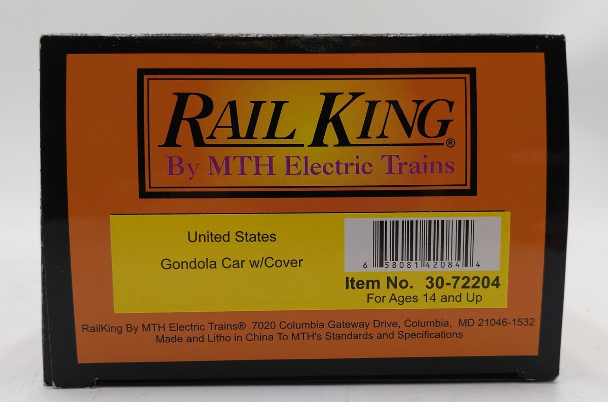 MTH 30-72204 O United States Steel Gondola Car with Cover #260019 EX/Box