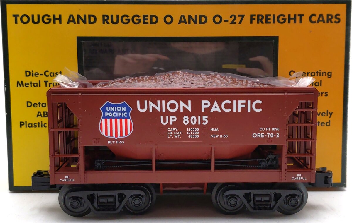 MTH 30-75516 O Union Pacific RailKing Ore Car w/Ore Load #8015 LN/Box
