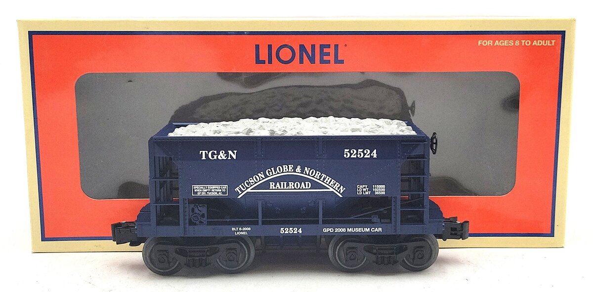 Lionel 6-52524 2008 Tuscan Globe & Northern Ore Car LN/Box