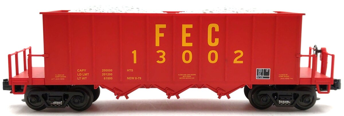 MTH 20-98217 O Florida East Coast Rapid Discharge Hopper w/Rock Load #13002 LN/Box