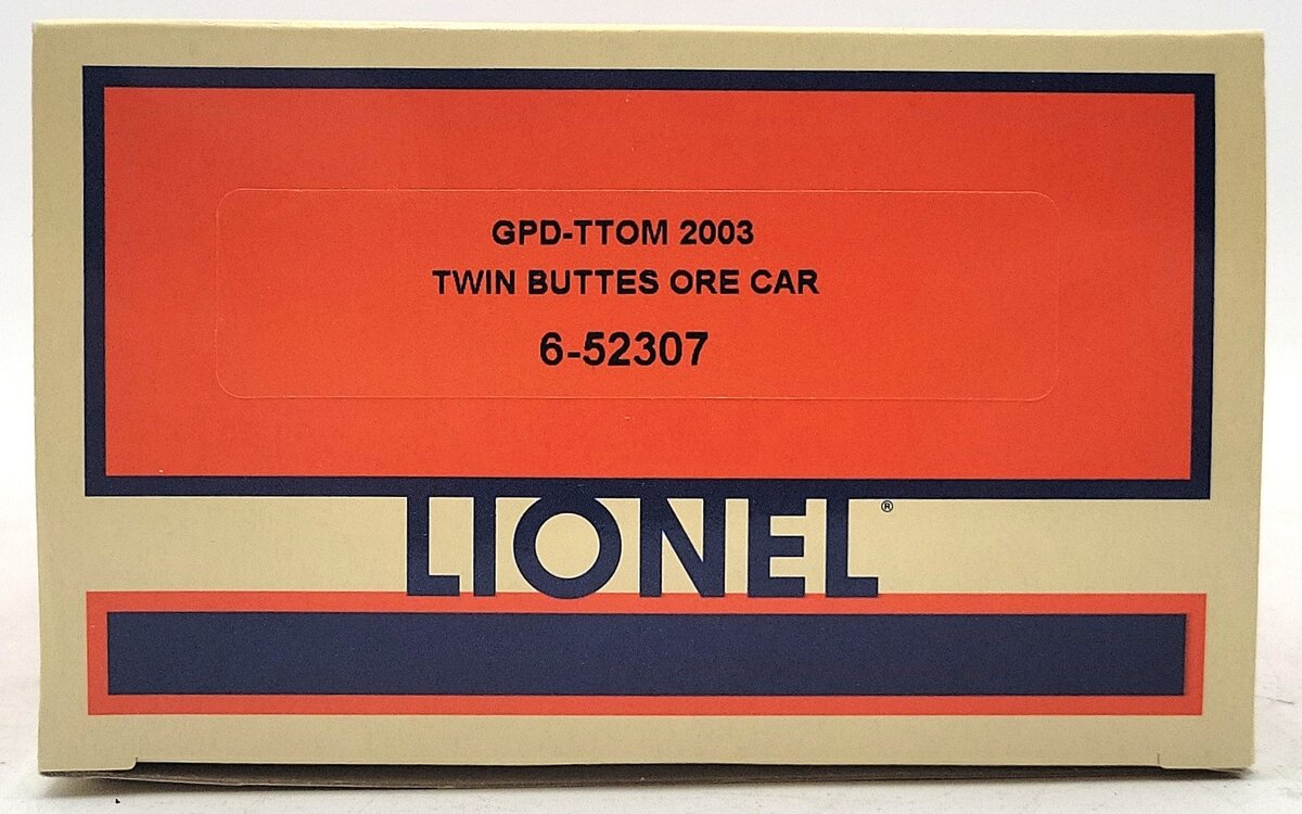 Lionel 6-52307 O Gauge GPD-TTOM 2003 Twin Buttes Ore Car LN/Box
