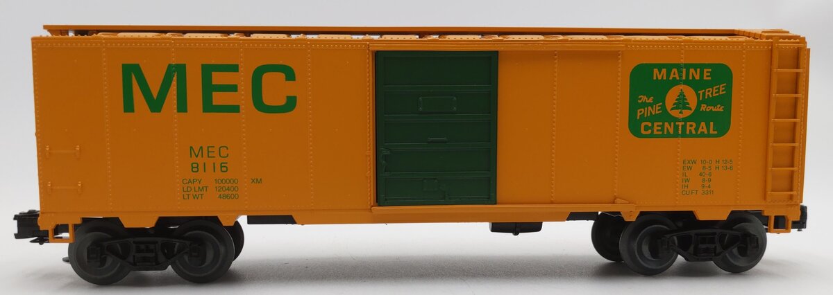 Crown Model O Gauge Maine Central Orange Boxcar Central #8116 LN/Box