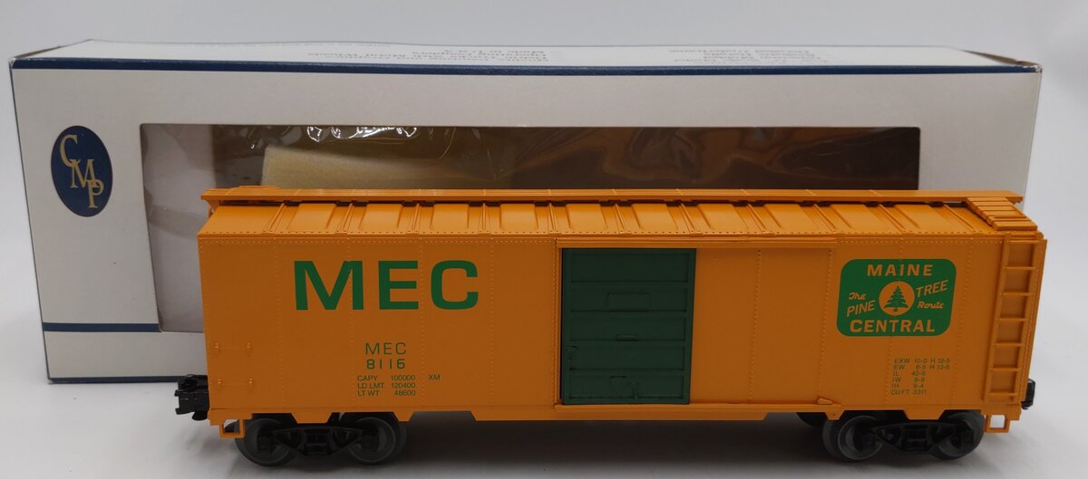 Crown Model O Gauge Maine Central Orange Boxcar Central #8116 LN/Box
