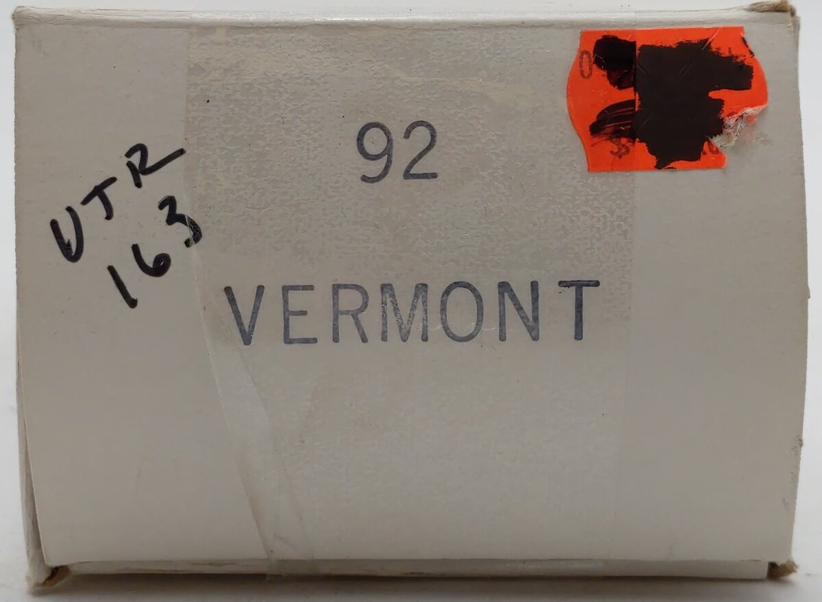 KMT 92 O Gauge Vermont Boxcar #163 VG/Box
