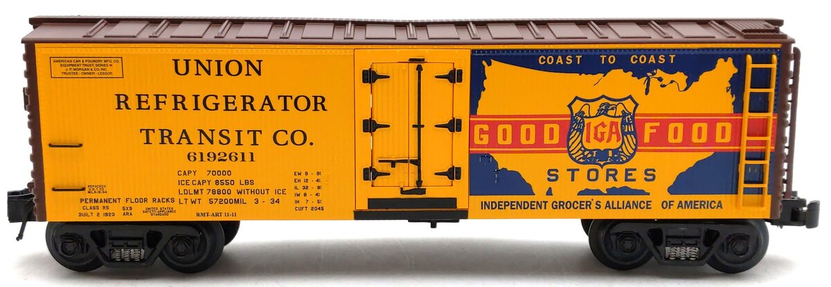 O-Line OLR132 O Gauge IGA Food Reefer #6192611 NIB