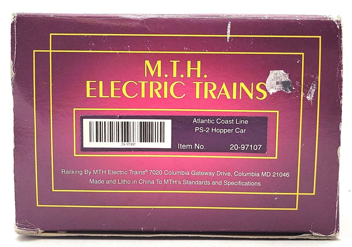 MTH 20-97107 O ACL PS-2 Covered Hopper #89134 LN/Box