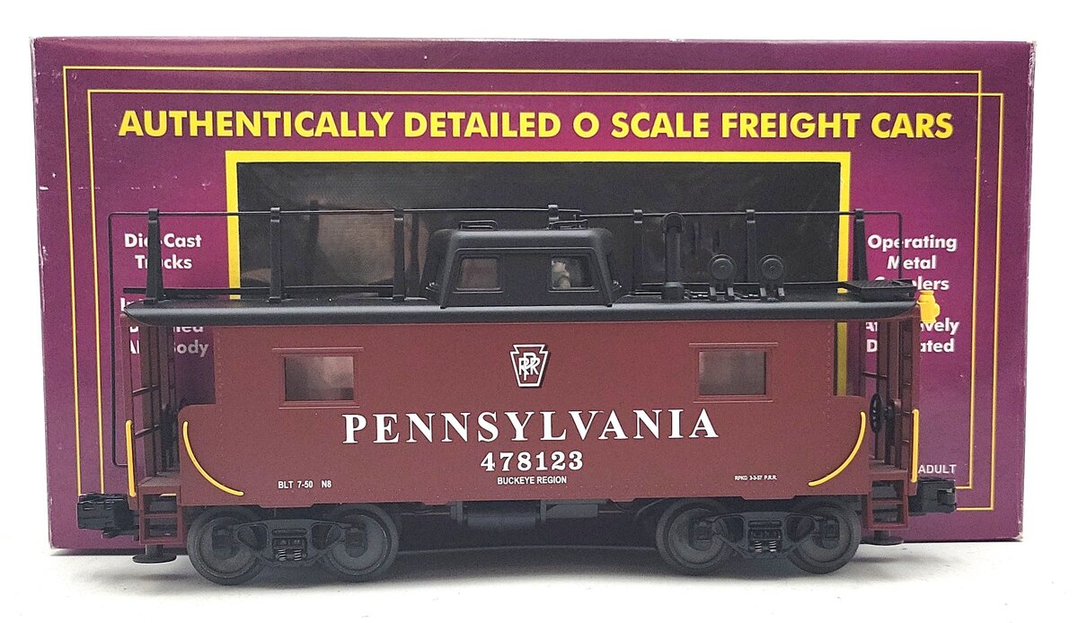 MTH 20-90003F O Gauge Pennsylvania N-8 Caboose #478123 EX/Box