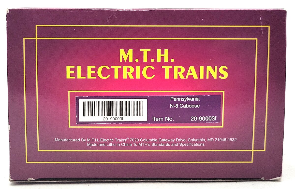 MTH 20-90003F O Gauge Pennsylvania N-8 Caboose #478123 EX/Box