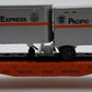 Lionel 6-26022 O Gauge Pacific Fruit Express Flatcar w/2 Trailers EX