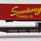MTH 30-7678 O Speedway Flatcar w/ 40' Trailer #301308 LN/Box