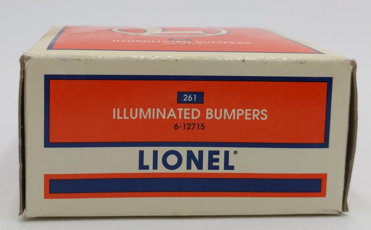Lionel 6-12715 O and O27 Gauge Illuminated Plastic Bumpers (Set of 2) LN/Box