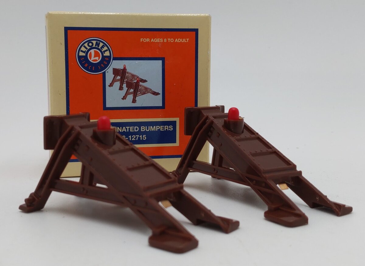Lionel 6-12715 O and O27 Gauge Illuminated Plastic Bumpers (Set of 2) LN/Box
