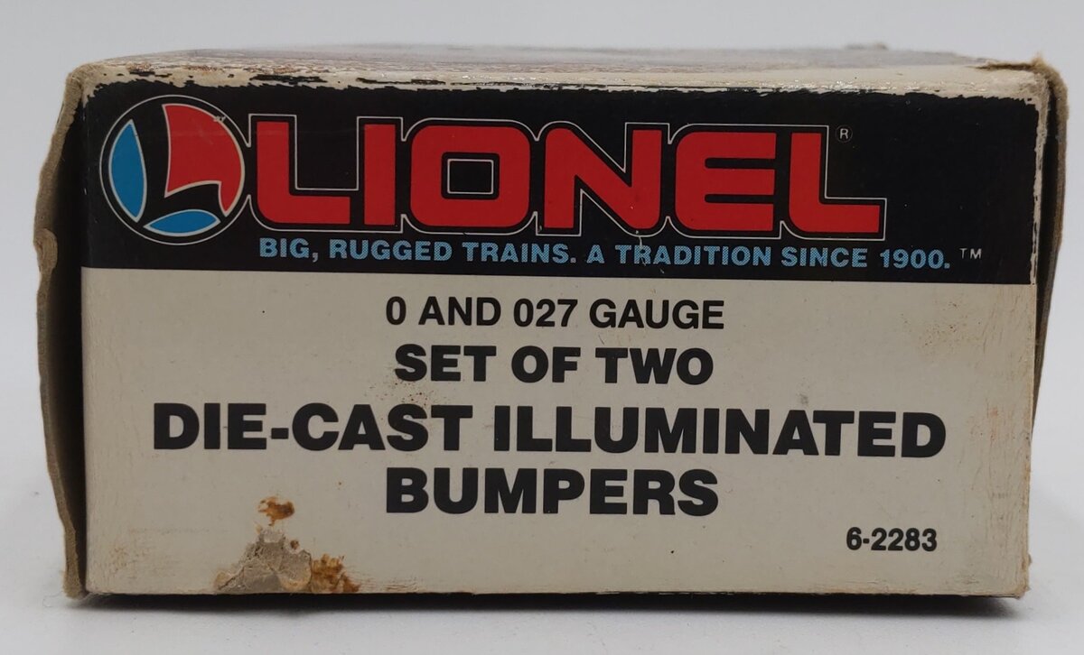 Lionel 6-2283 O/O27 Gauge Diecast Illuminated Bumpers (Set of 2) EX/Box