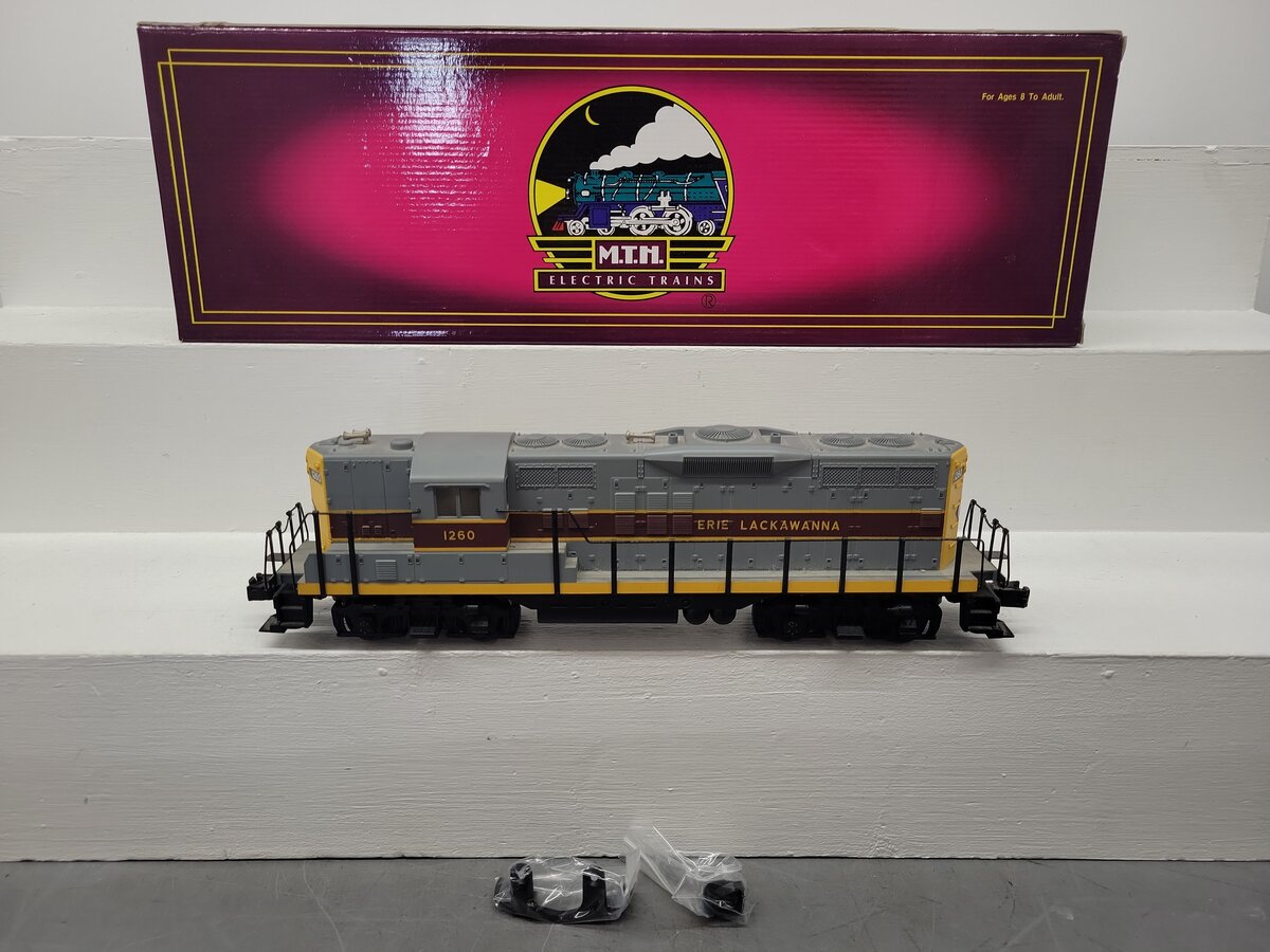 MTH 20-2173-1 O Gauge Erie-Lackawanna EMD GP-9 Diesel Engine #1260 with PS1 EX/Box
