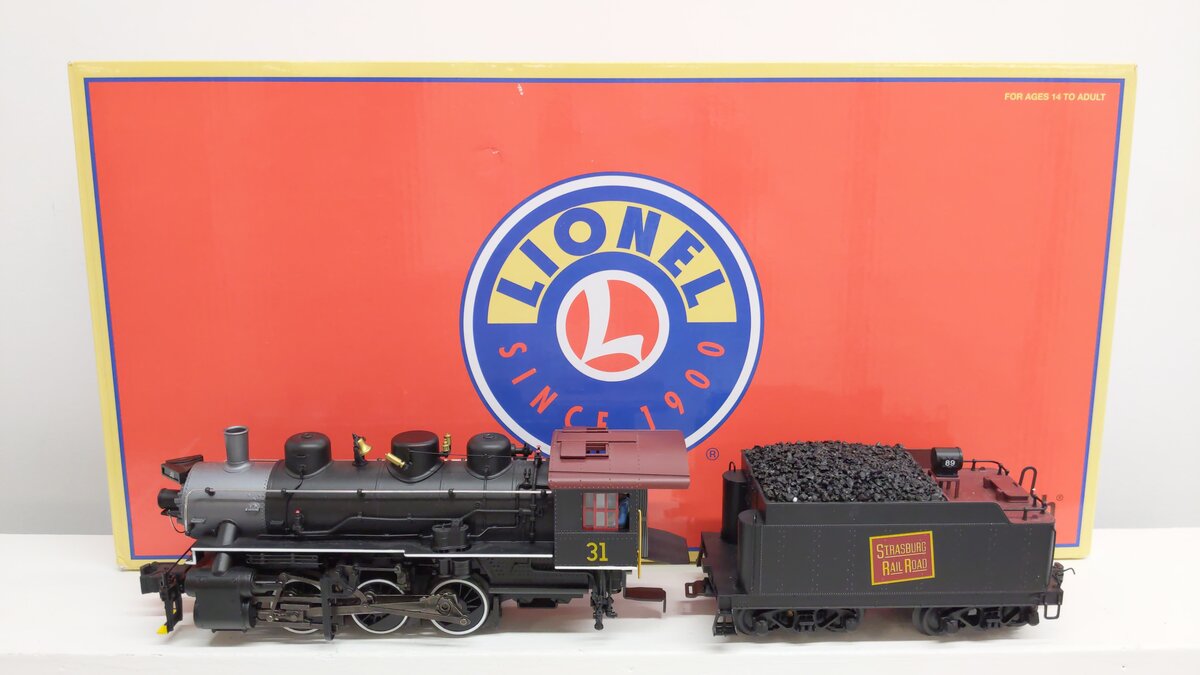 Stoaking Steam Engine Lionel 2231570 BTO Strasburg 0-6-0 Steam Locomotive #31 EX/Box – Trainz