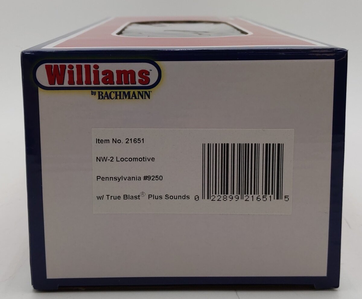 Williams 21651 O Pennsylvania EMD NW2 Conventional 3-Rail Diesel Loco #9250 LN/Box