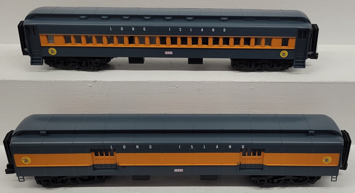 MTH 20-40067  O Gauge Long Island 70' 2 Car Madison Baggage & Coach Cars LN/Box