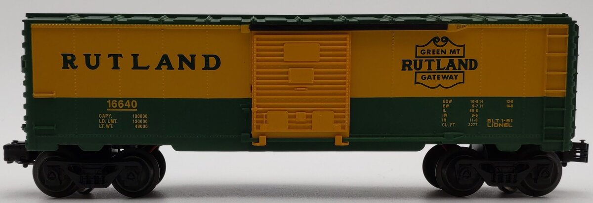 Lionel 6-16640 O Gauge Rutland Boxcar w/Diesel RailSounds EX/Box