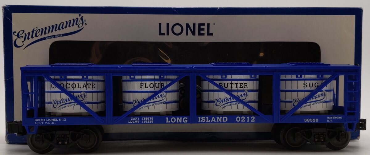 Lionel 6-58520 O Gauge Entenmann's Long Island Vat Car #0212 LN/Box