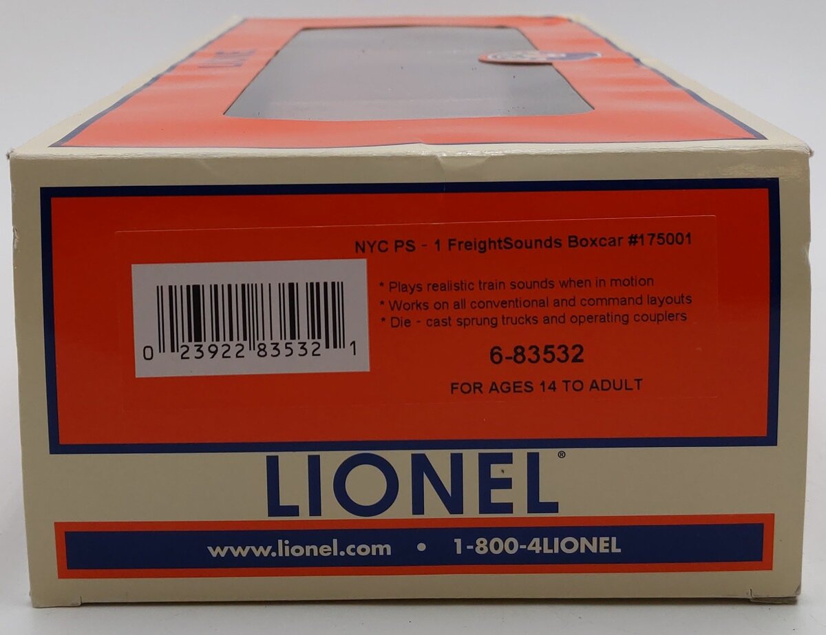 Lionel 6-83532 O Gauge New York Central PS-1 Sound Boxcar LN/Box