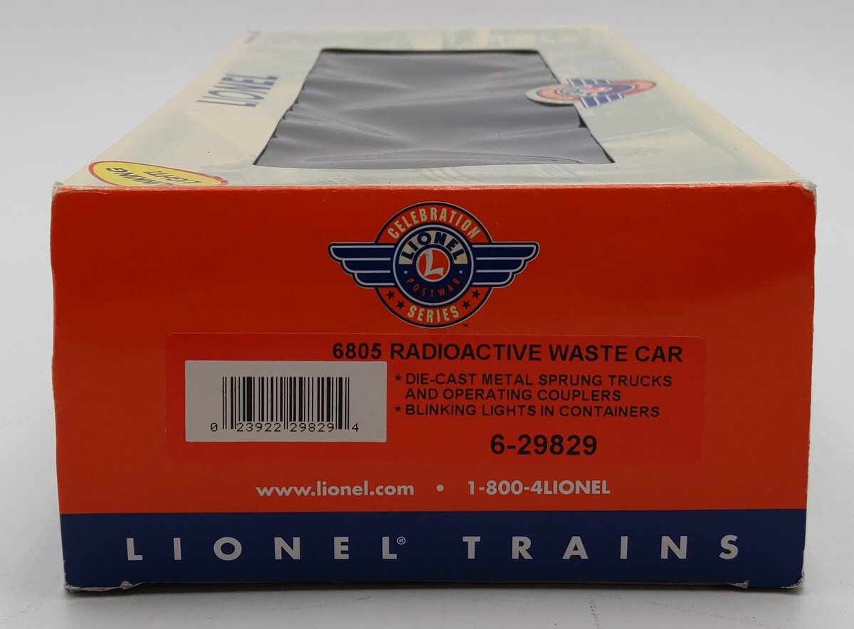 Lionel 6-29829 O Gauge Radioactive Waste Car #6805 EX/Box