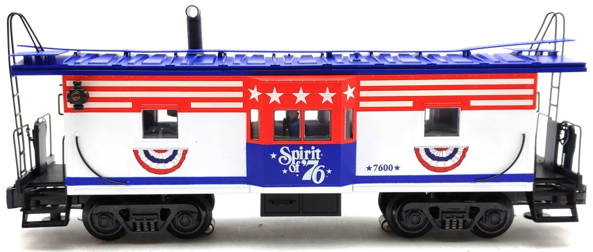 K-Line K612-7600 Spirit of 76 Bay Window Caboose EX/Box