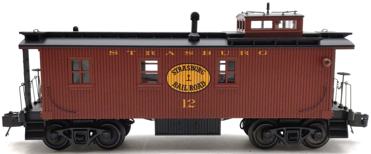 MTH 20-91801 O Gauge Strasburg 35' Woodsided Caboose #12 LN/Box