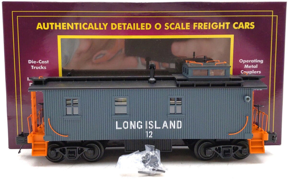 MTH 20-91802 O Gauge Long Island 35' Woodsided Caboose #12 LN/Box