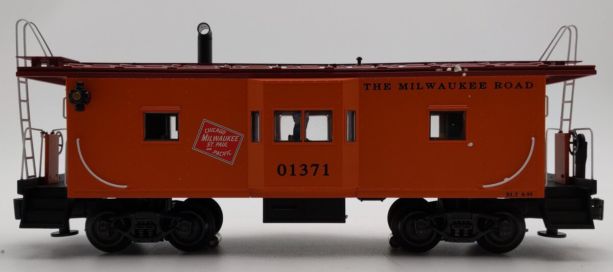 K-Line K612-1371 O Milwaukee Road Bay Window Caboose #01371 LN/Box