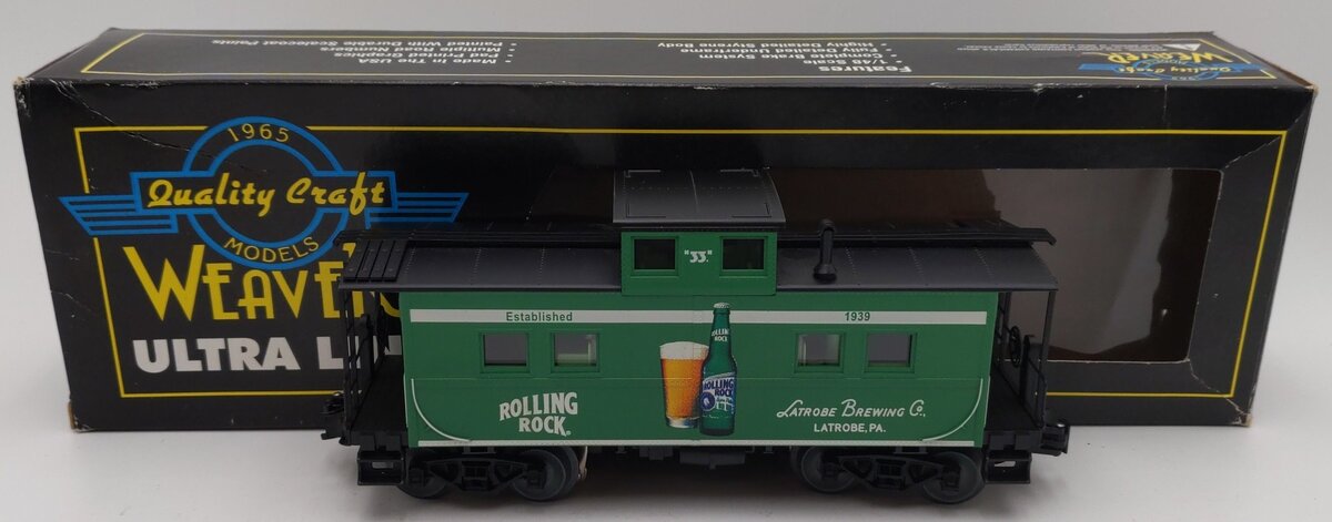 Weaver rolling rock 1939 Rolling Rock Caboose EX/Box