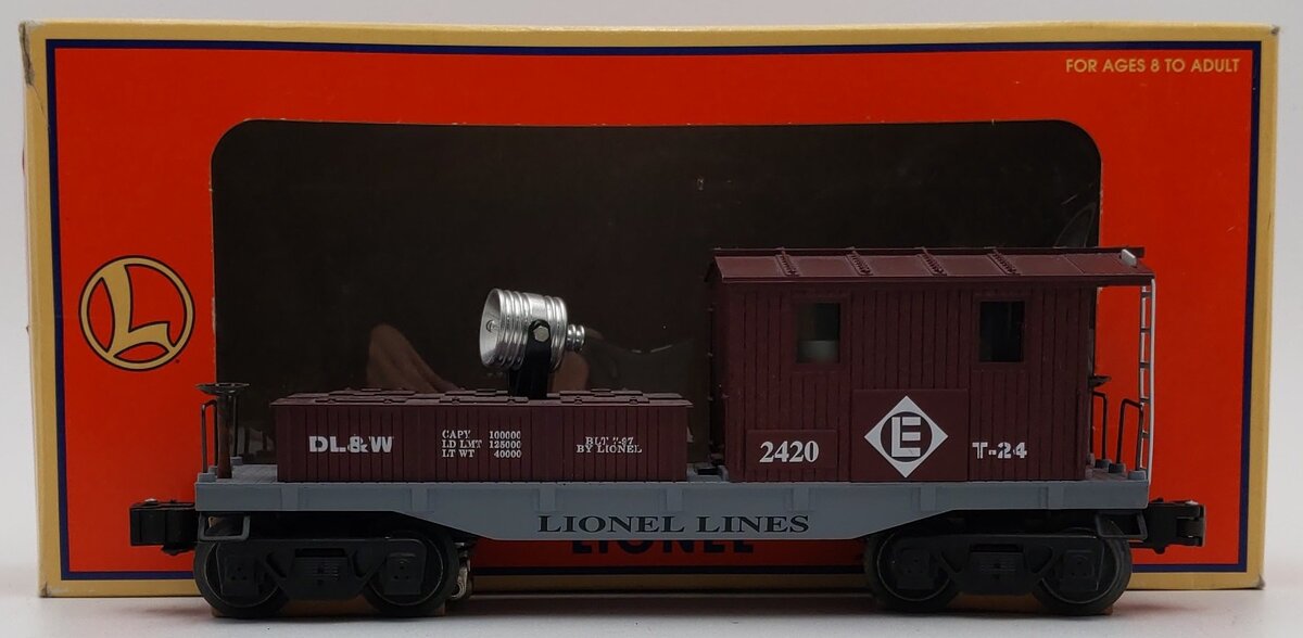 Lionel 6-19737 O Gauge Lackawanna Searchlight Caboose #2420 VG/Box