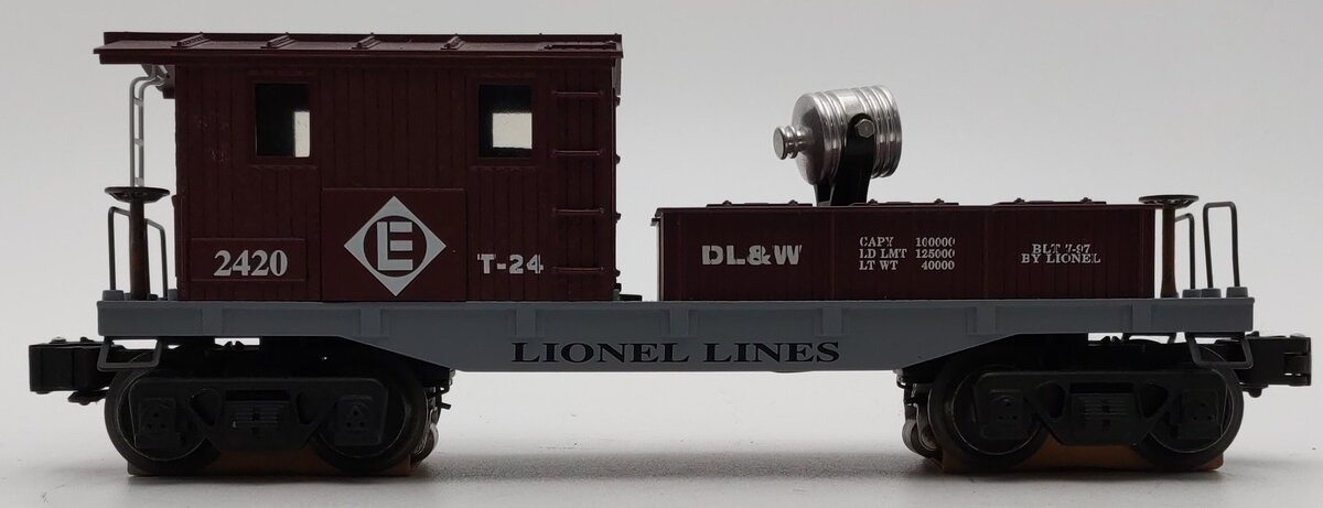 Lionel 6-19737 O Gauge Lackawanna Searchlight Caboose #2420 VG/Box